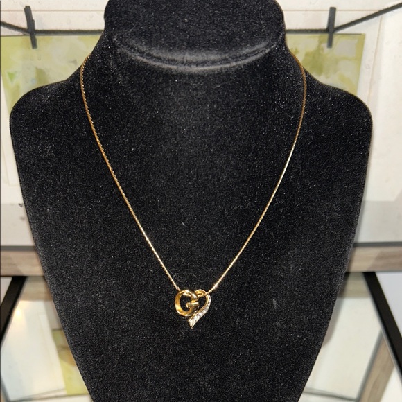 Givenchy Jewelry - Givenchy Gold and Silver Heart Necklace